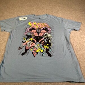 Marvel T Shirt Mens XL Gray Cotton Crew Neck Graphic Print X-Men They Done